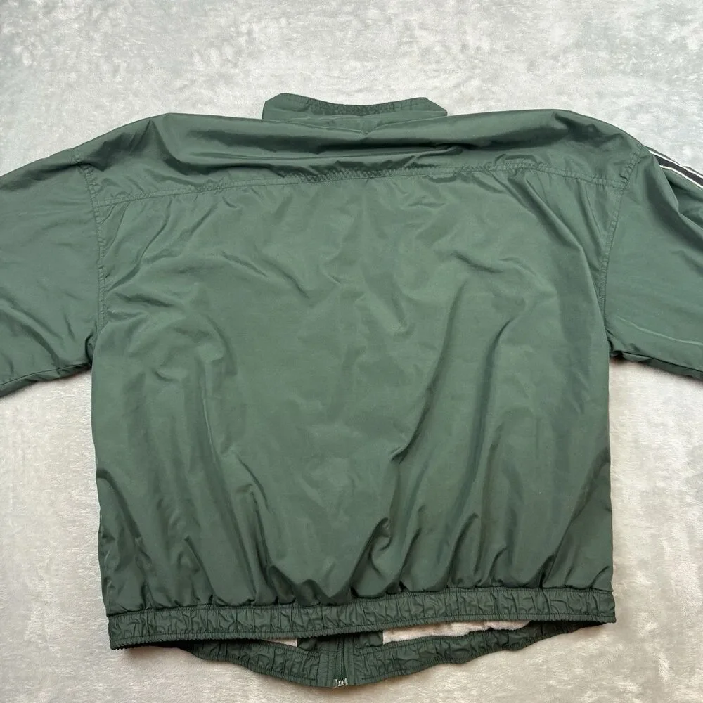 Vintage HEAD Full Zip Windbreaker Jacket Green XL Lined Lightweight Y2K